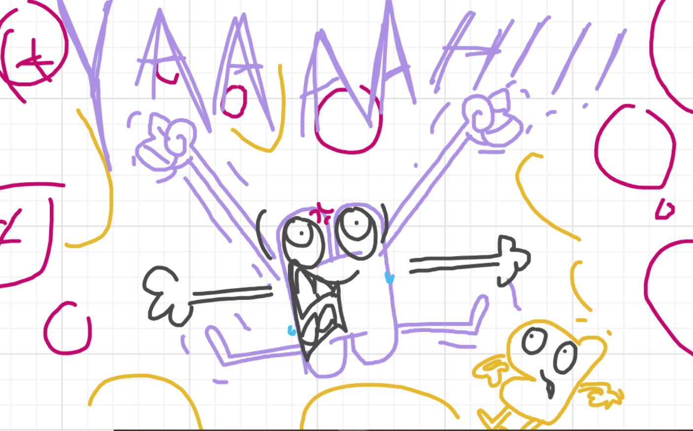 A panel from I've Been Everywhere, Man, episode nine of the Board Boards object show by Furretwalk/WalkingFurret.